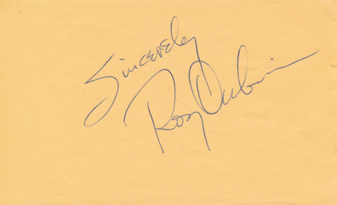 Roy Orbison 1960's Autograph: Roy Orbison (American Singer & Songwriter) Signed Album Page Signed in Blue Pen Excellent Condition Includes COA Dimensions: Approx. 3 ½" by 5 ½"