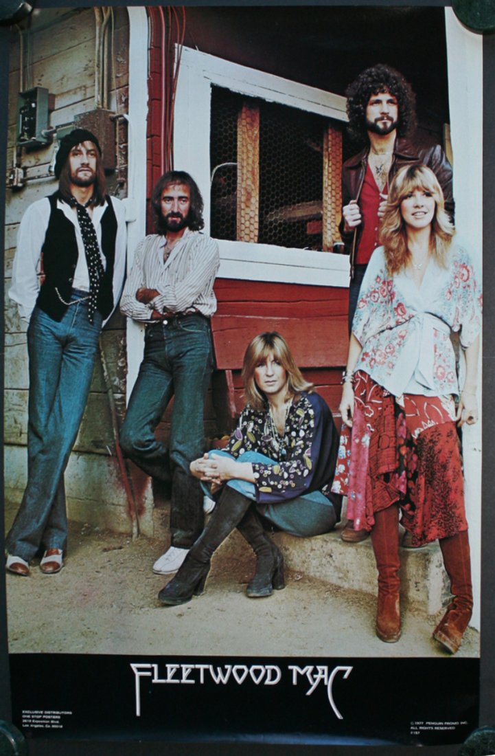 Fleetwood Mac Rare "Rumours" 1977 Promotional Poster: Fleetwood Mac "Rumours" 1977 Promotional Poster Good Condition Dimensions: 23 inches by 35 inches