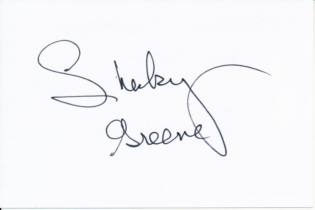 Shecky Greene Autograph: Shecky Greene Autographed Signature on 4" by 6" Card Signed in Black Felt Tip Pen Good Condition Includes COA Dimensions: 4'" by 6"
