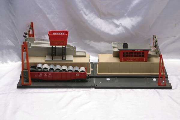 Lionel Accessories 342 culvert loader, 345 culver: 342 culvert loader, 345 culver unloader with 6342 car and connecting ramp. Gauge: O Item Quality: Q3 Box Quality: B5