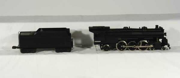 Williams Locomotive-brass 4949 PRR 4-6-2 Pacific: 4949 PRR 4-6-2 Pacific steam locomotive (missing markings on cab and tender, 3 rail). Gauge: O Item Quality: Q1 Box Quality: B5