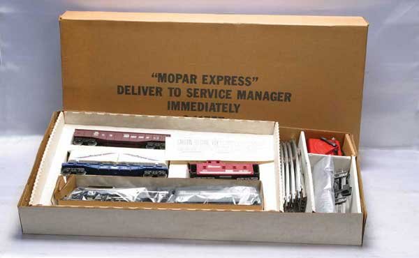 Lionel Train Set 11757 Chrysler Mopar Express set: 11757 Chrysler Mopar Express set. Gauge: O-27 Item Quality: Q1 Box Quality: B1