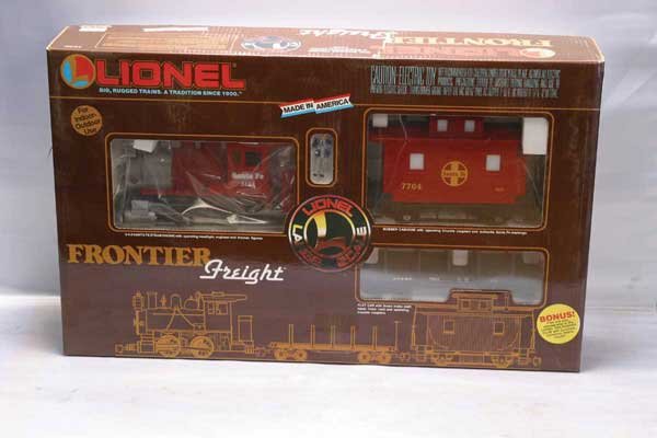 Lionel Train Set 81002 Frontier Freight ATSF set.: 81002 Frontier Freight ATSF set. Gauge: G Item Quality: Q1 Box Quality: B2
