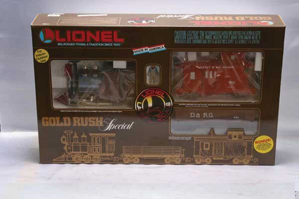 Lionel Train Set 81000 Gold Rush Special set.: 81000 Gold Rush Special set. Gauge: G Item Quality: Q1 Box Quality: B1
