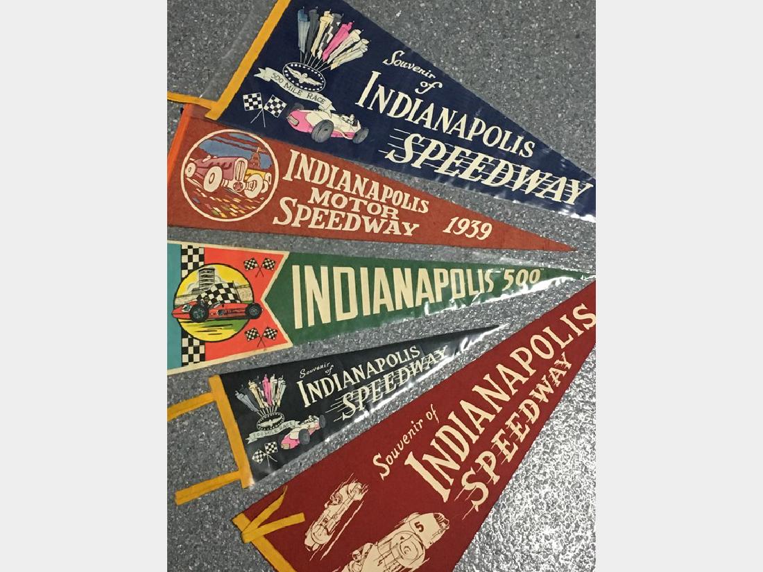 Indianapolis 500 Pennants, Ten Pieces (1 of 2)