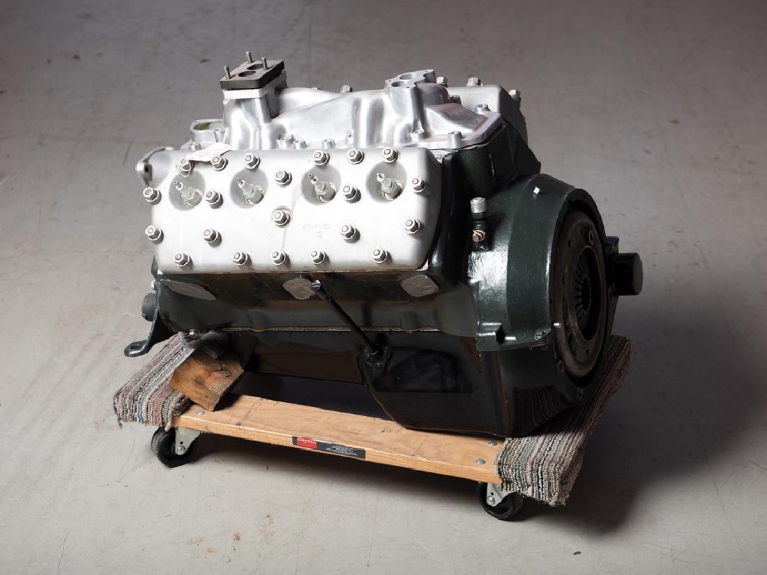Ford 21-Stud Flathead V-8 Engine, 1933-'34, Roush-Built: Ford 21-Stud Flathead V-8 Engine, 1933-'34, Roush-Built Early 221-cu. in. 21-stud V-8 engine rebuilt by Roush Performance Products, with aluminum cylinder heads, crankshaft pulley, spark plugs, and cl
