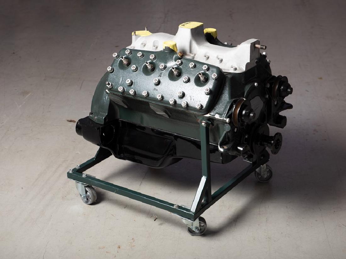 Ford 24-Stud Flathead V-8 Engine, Late-1938-'42: Ford 24-Stud Flathead V-8 Engine, Late-1938-'42 Mid-era 221-cu. in. 24-stud V-8 engine with cast iron cylinder heads, crankshaft pulley, spark plugs, water pumps, and clutch. There is an aluminum inta