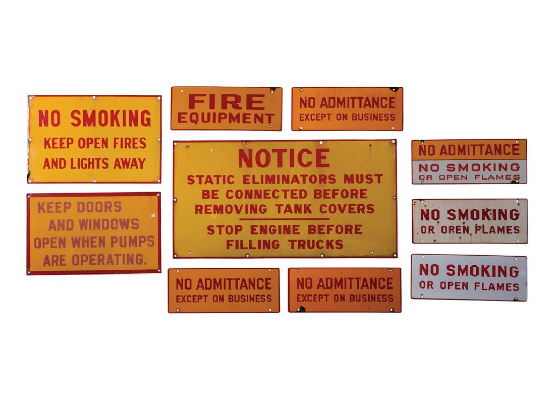 Assorted Porcelain Warning Signs (1 of 1)