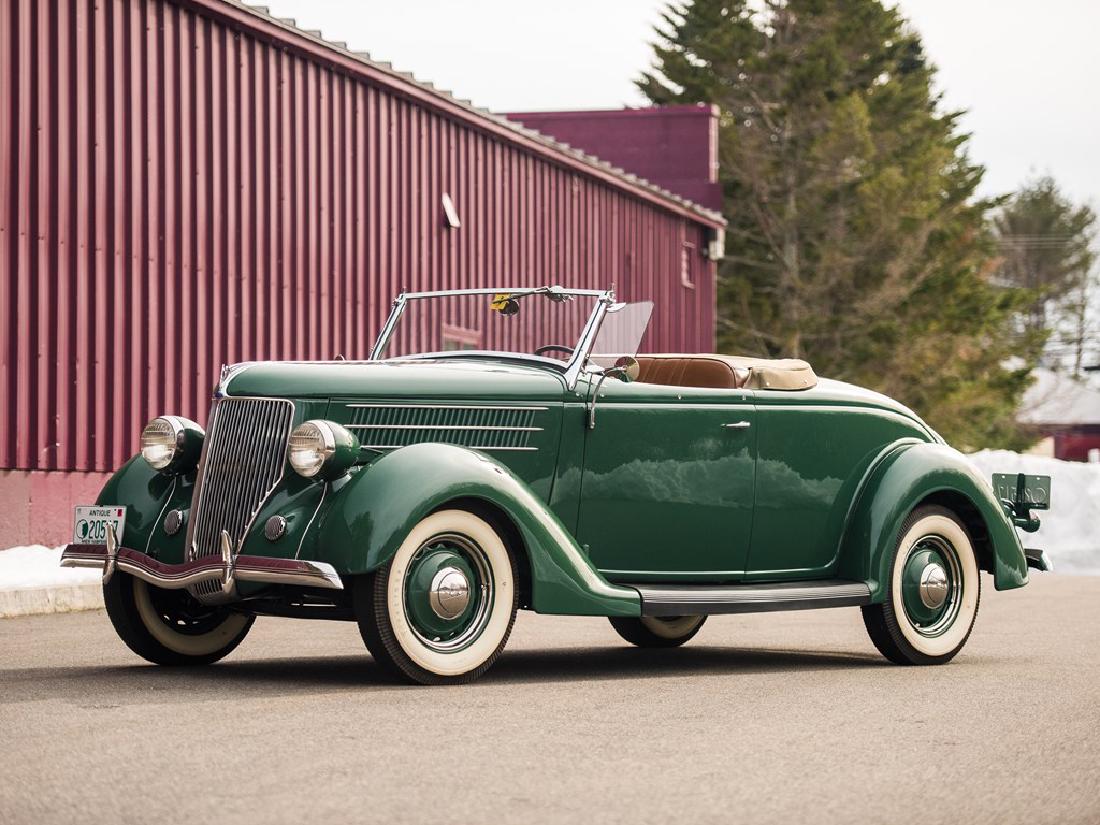 1936 Ford V-8 DeLuxe Roadster: 1936 Ford V-8 DeLuxe Roadster Offered from the Dingman Collection Among the most revered Fords of its decade Excellent Jim