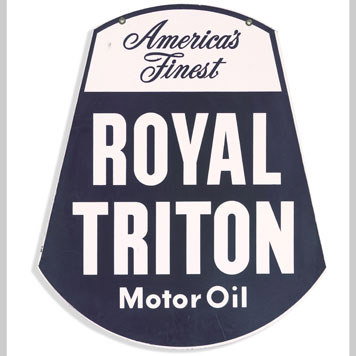 2410- ROYAL TRITON MOTOR OIL SIGN