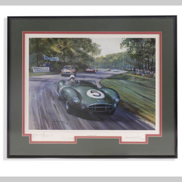 2478- FRAMED RACING PRINT