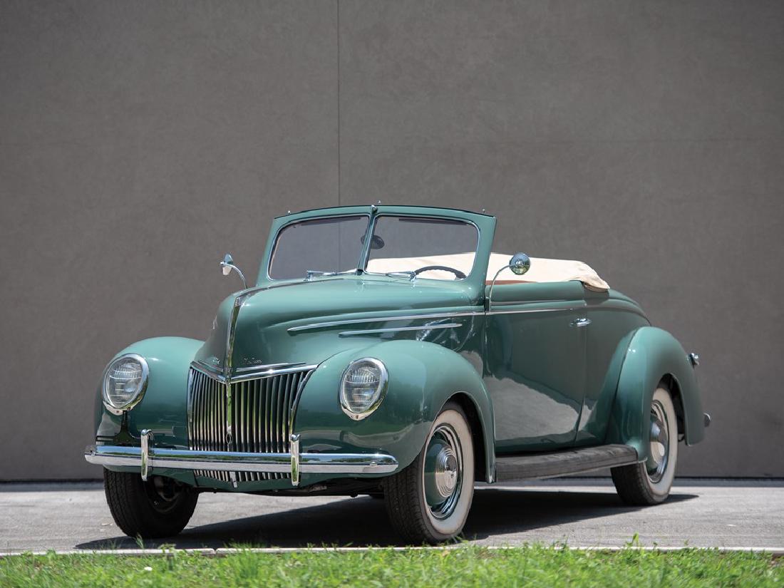 1939 Ford V-8 Deluxe Convertible Coupe: 1939 Ford V-8 Deluxe Convertible Coupe Offered from the Richard L. Burdick Collection Equipped with a 221 cu.in. flathead V8 engine