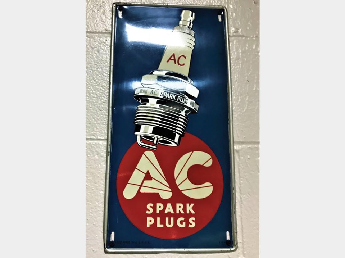 AC Spark Plugs sign