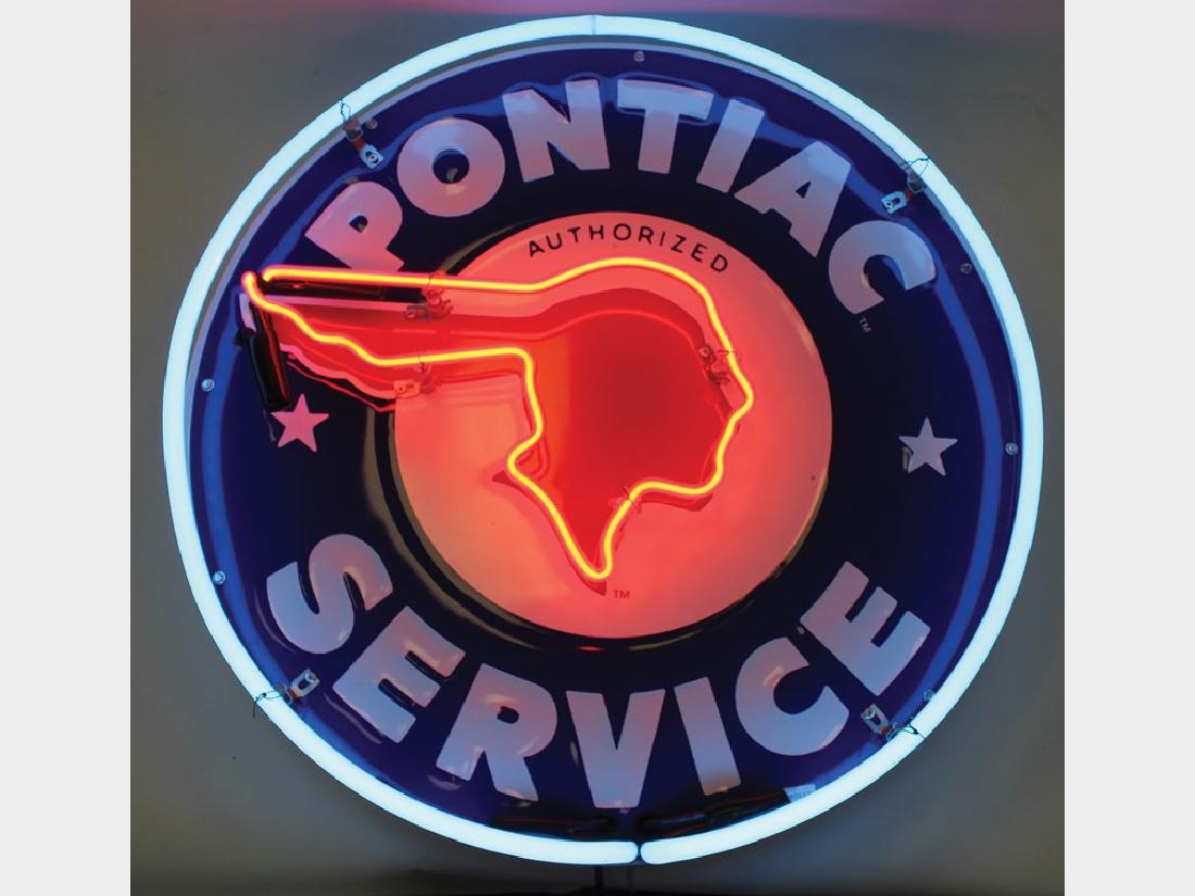 Pontiac Service Reproduction Neon Sign
