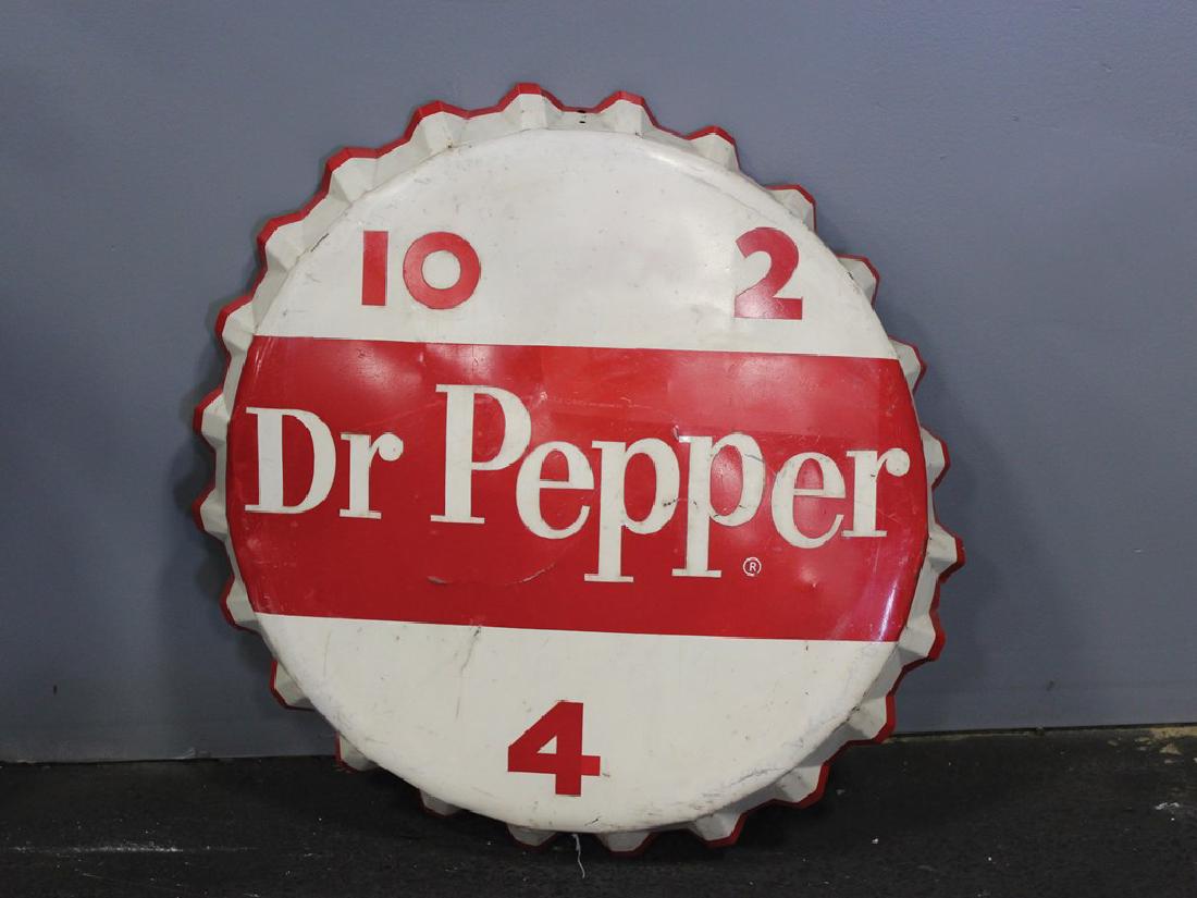 Dr. Pepper Bottle Cap Sign: Dr. Pepper Bottle Cap Sign Check back soon for complete catalogue description.