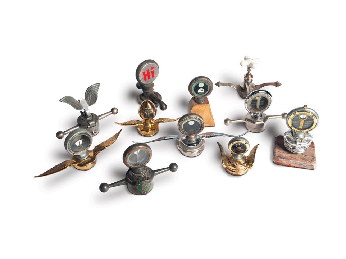 Boyce Moto-Meter Collection: Boyce Moto-Meter Collection Mostly mounted on dogbones or winged caps.