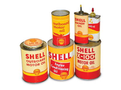 Assorted Shell Cans: Assorted Shell Cans Condition: 7 to 9 This lot includes over 10 cans. All have good color and shine. Two cans are full.