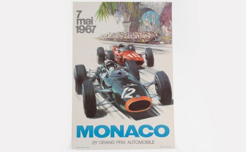 SEVEN 1960s MONACO GRAND PRIX POSTERS - 3