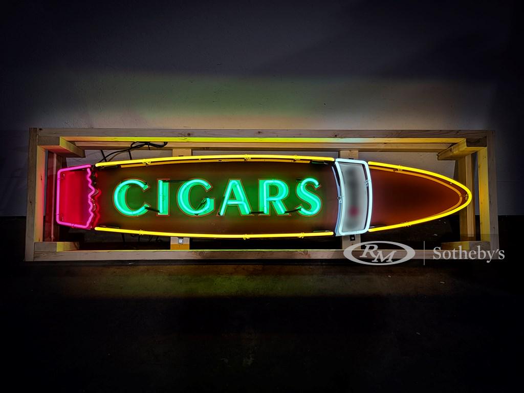 Cigars Custom-Made Neon Tin Sign