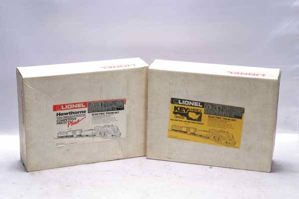 Lionel Train Sets 11754 Key America freight set,: 11754 Key America freight set, 11756 Hawthorne Home Appliances freight set. Q1 B1-B3 Gauge: O-27