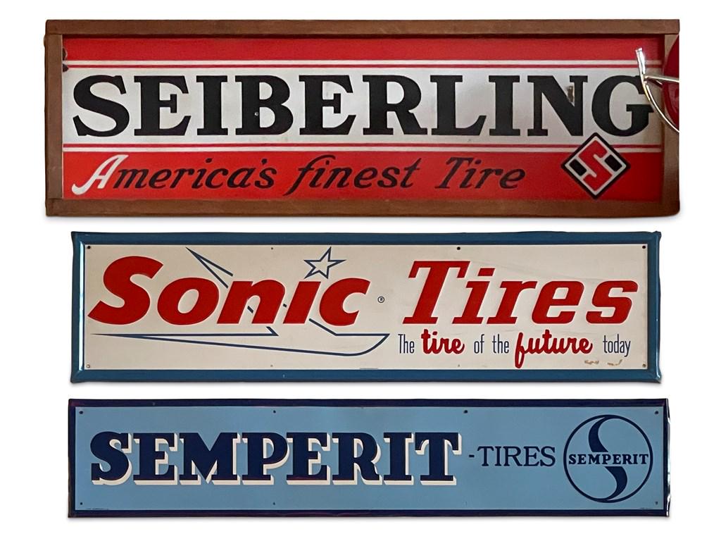 Selection of Vintage Tire Signs (1 of 3)