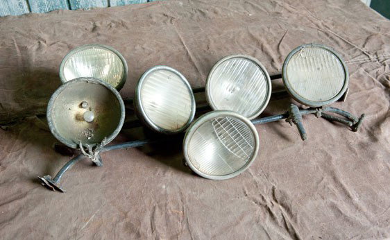Model A Headlamps: Lot includes approximately 6 1928-1929 Ford Model A headlamps.