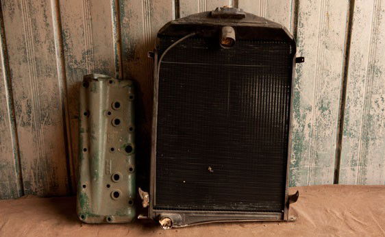 Ford Model B Cylinder Head and Radiator