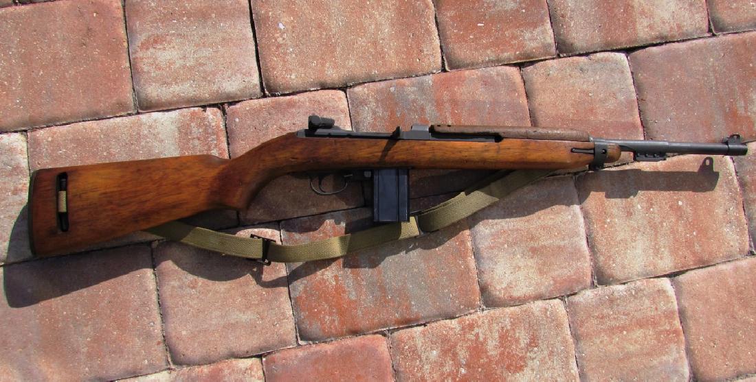 WINCHESTER '44 ARSENAL US M1 CARBINE 30 CAL RIFLE: 1944 US M1 CARBINE LONG GUN. WINCHESTER ARSENAL REBUILD. .30 CAL. 18" BARREL, ADJUSTABLE REAR SIGHT. Ser. #5643487