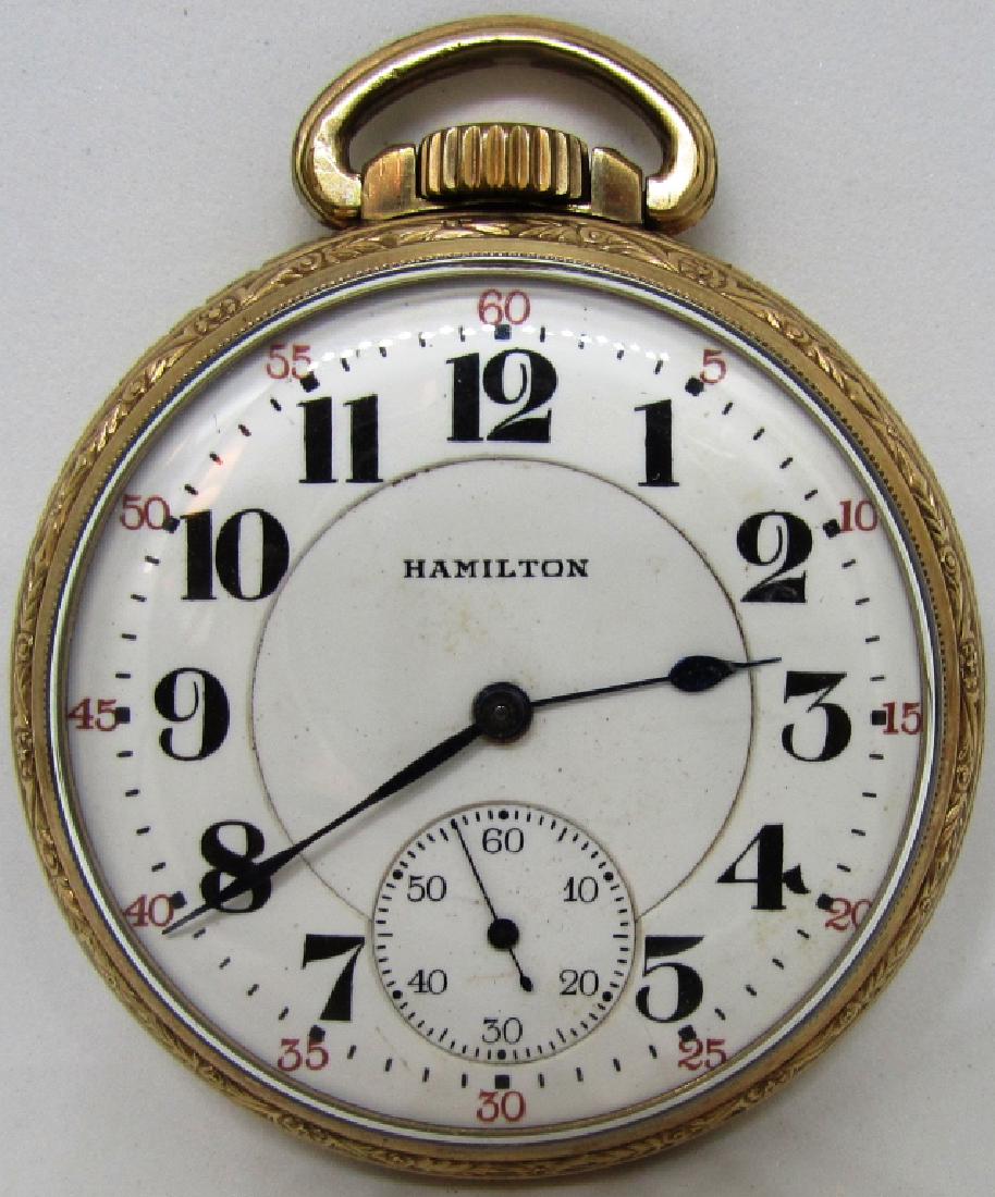 HAMILTON 992 POCKET WATCH RAILROAD 21 JEWEL