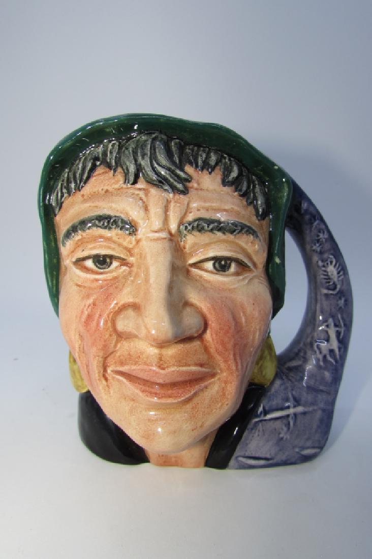 ROYAL DOULTON FORTUNE TELLER TOBY MUG D6503: 1958 IN EXCELLENT CONDITION, GREAT PAINT, NO CHIPS OR CRACKS. 4" TALL. (USA SHIPPING $10)
