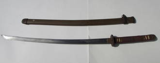 JAPANESE SAMURAI KATANA SWORD & SCABBARD SIGNED