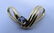 SAPPHIRE SLIDE PENDANT 14K GOLD DESIGNER JAM - 4