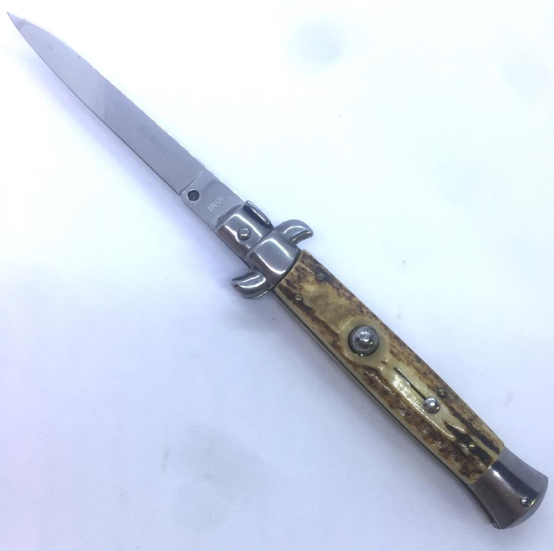 8.5" STAG STILETTO SWITCHBLADE AUTOMATIC KNIFE (1 of 5)