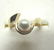 6MM PEARL RING 14K YELLOW GOLD FREEFORM SIZE 6 - 2