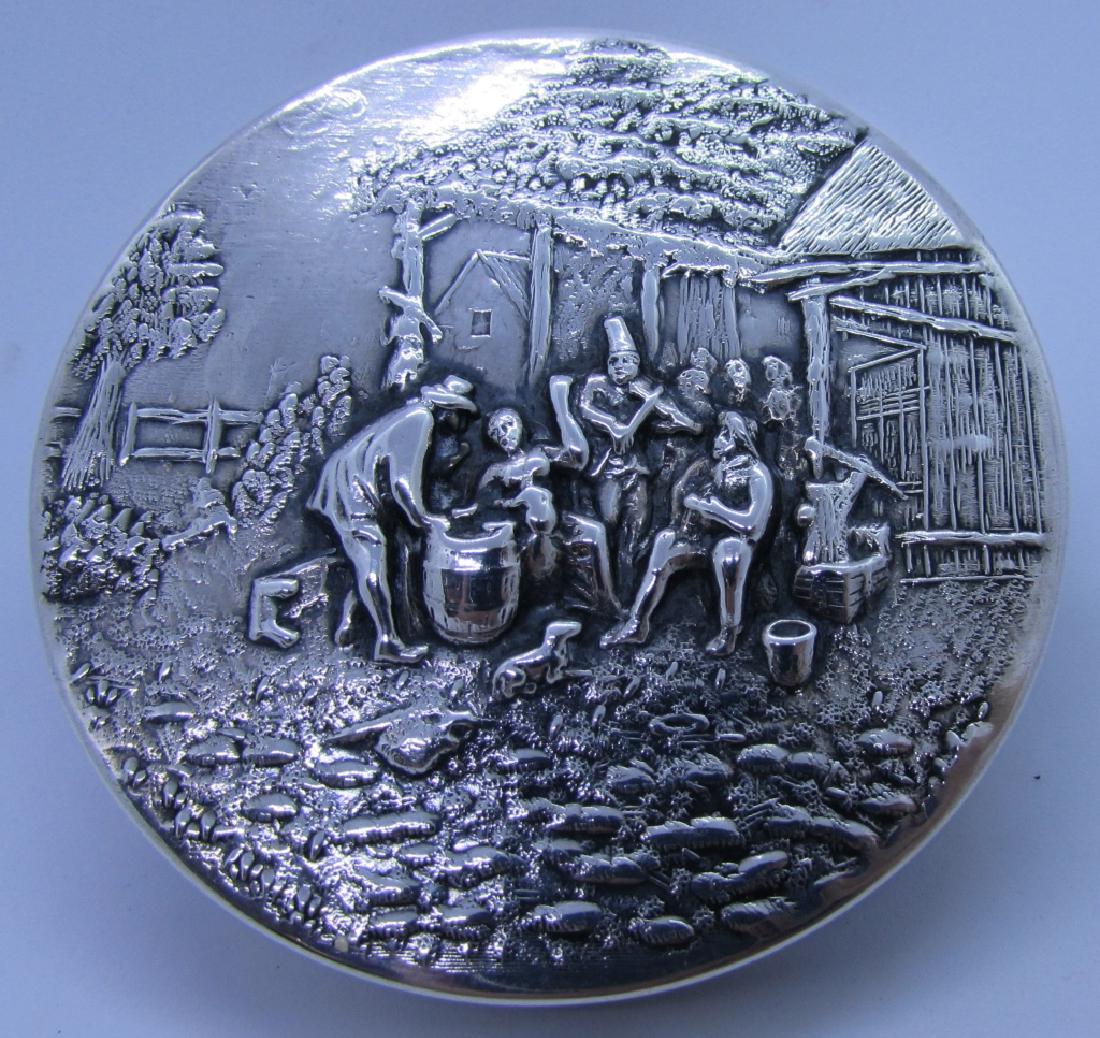 JENSEN DENMARK STERLING SILVER MIRROR COMPACT (1 of 3)