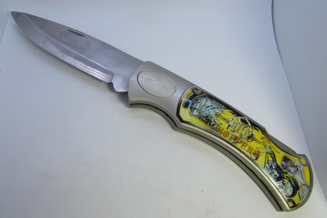 17" STORE DISPLAY KNIFE ORANGE COUNTY CHOPPERS