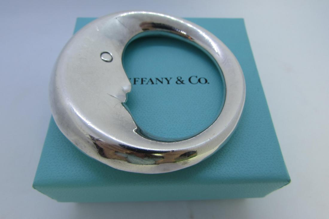 TIFFANY & CO BABY RATTLE STERLING SILVER MAN MOON (1 of 4)