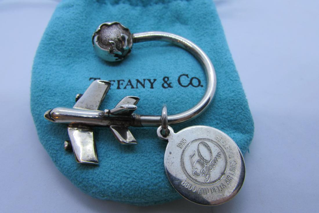 Tiffany airplane shop keychain