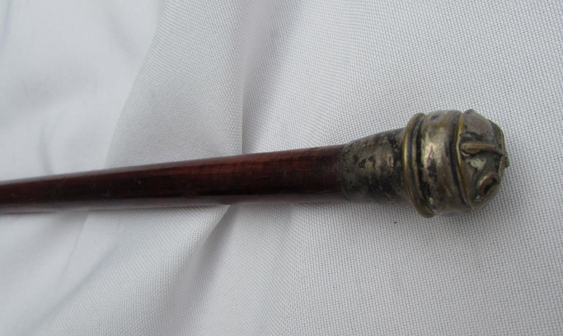 WOOD STERLING SILVER CANE SWAGGER STICK CAVALRY (1 of 6)