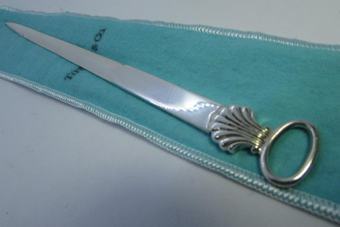 TIFFANY CO LETTER OPENER STERLING SILVER STILETTO (1 of 5)