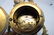 FRENCH MANTLE CLOCK CHIME HOUR MARBLE GOLD GILT - 6