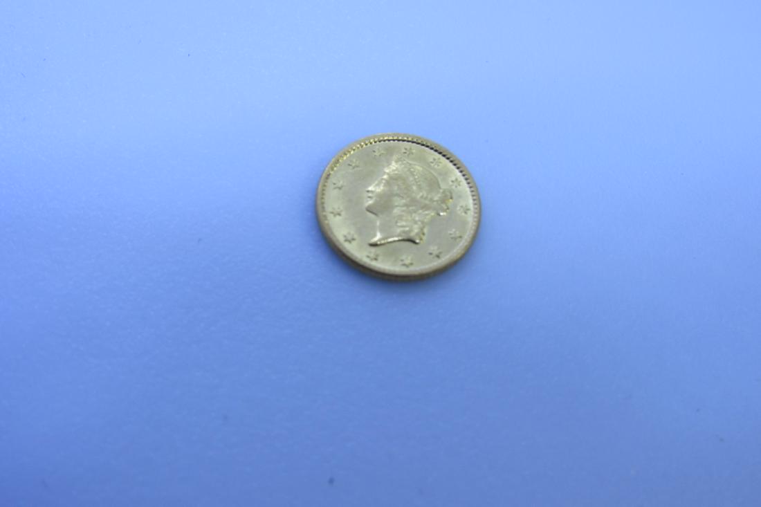 1851 US GOLD DOLLAR COIN AU (1 of 2)