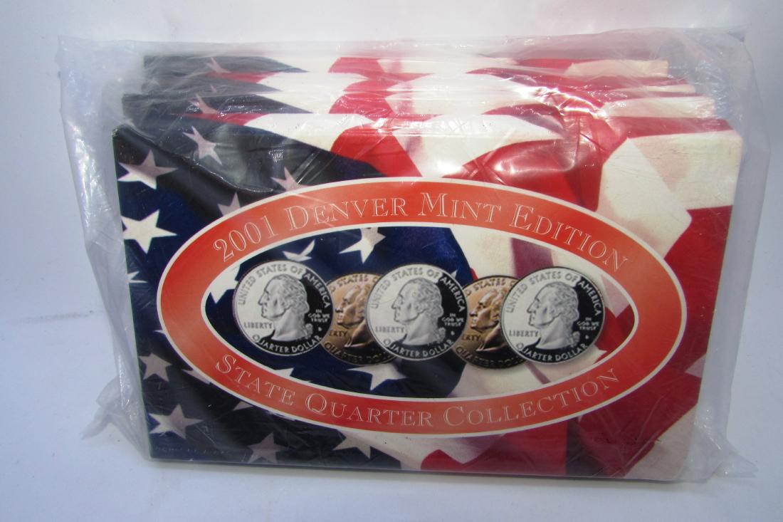 4 US COIN SETS 2001 D & P STATE QUARTERS MINT (1 of 2)