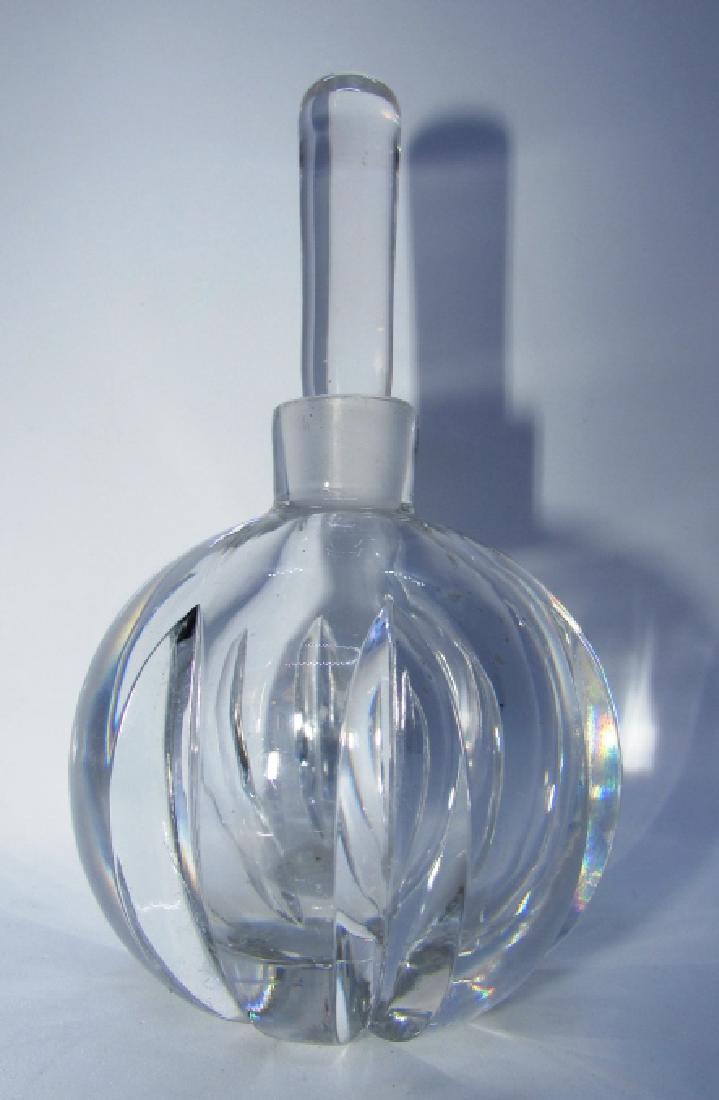 ORREFORS CRYSTAL PERFUME BOTTLE PUMPKIN SIGNED (1 of 5)