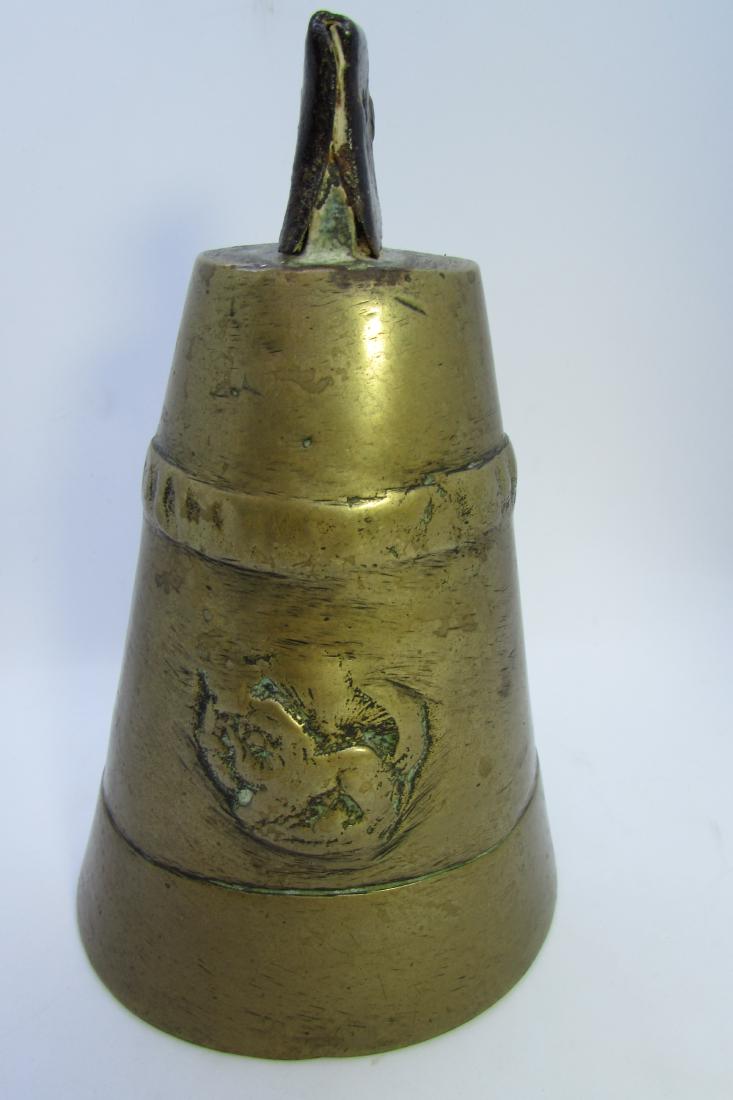 BRONZE TEMPLE BELL ANTIQUE ASIAN FOO DOG (1 of 6)