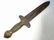 CONFEDERATE BOWIE KNIFE FOOT SWORD DAGGER BRONZE