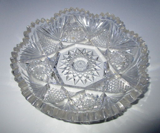 Abp Cut Crystal Candy Dish Bowl Antique Starburst Oct 06 2019 Abp Cut Crystal Candy Dish Bowl Antique