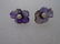 CARVED AMETHYST PEARL EARRINGS 14K GOLD - 3