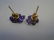 CARVED AMETHYST PEARL EARRINGS 14K GOLD - 4