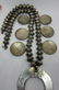 SILVER DOLLAR SQUASH BLOSSOM NECKLACE COIN SILVER - 6